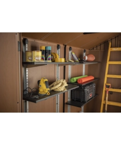 Kit scaffalatura per casette keter "shelving kit 100" in metallo 97x30 cm